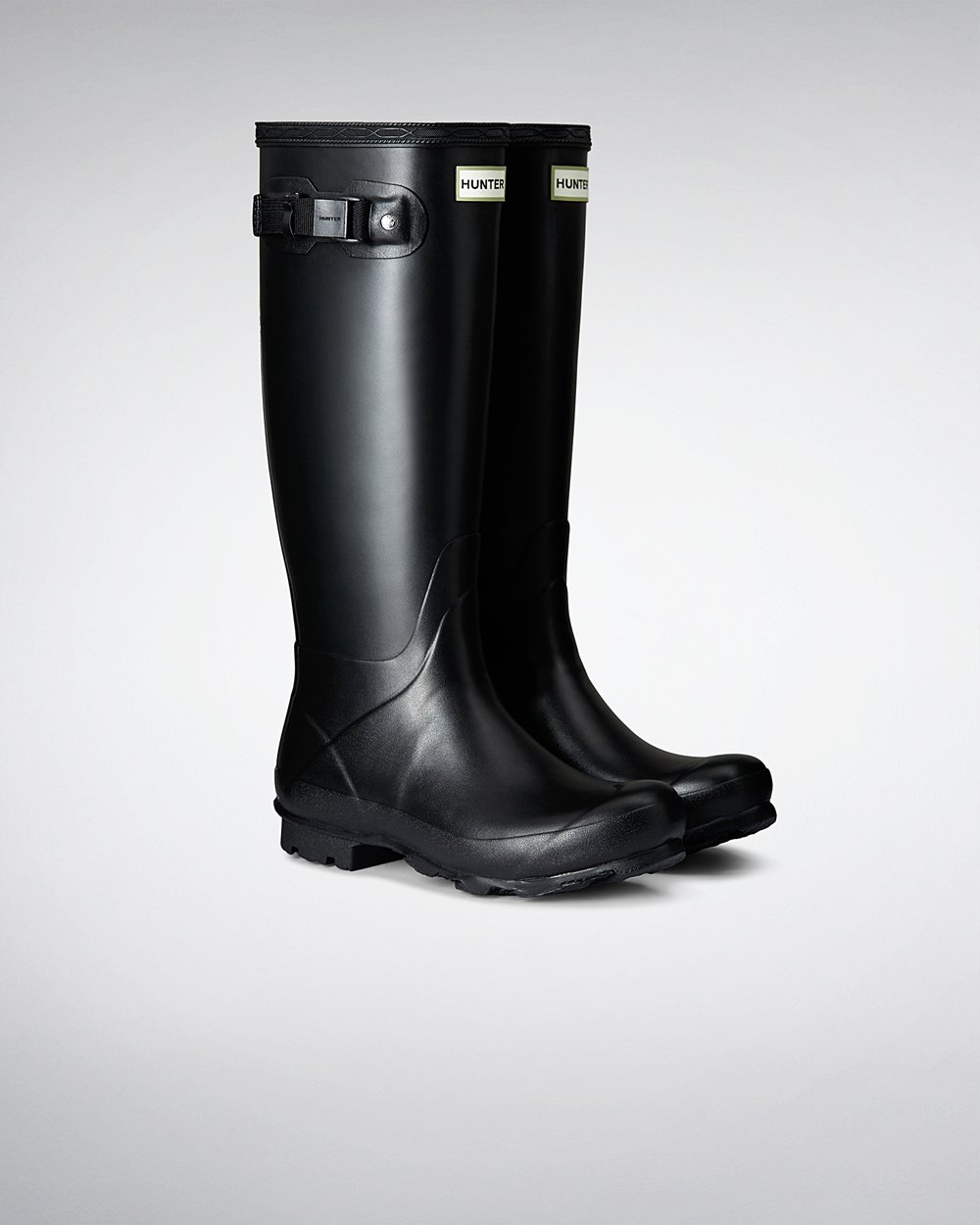 Bottes Hautes de Pluie Hunter Norris Field Femme Noir SEJPMYT-89